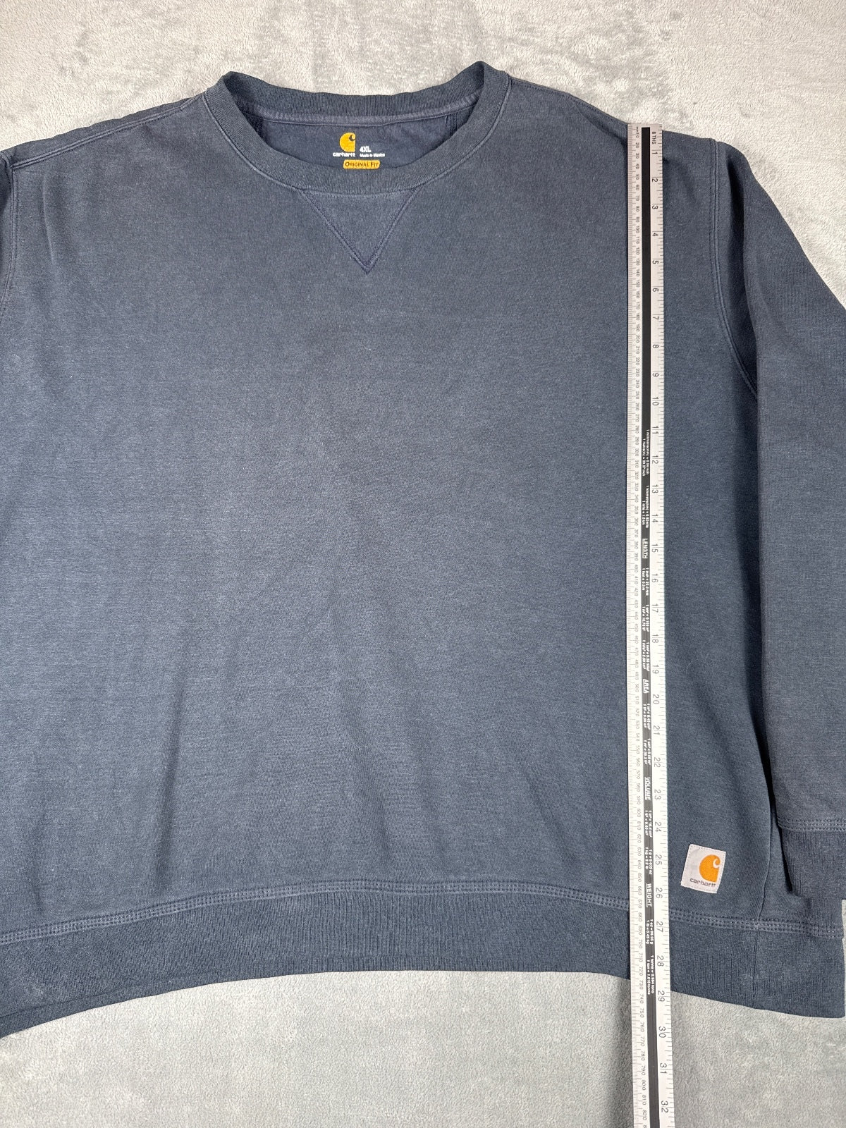 Vintage Carhartt Original Fit 4XL Navy Blue Sweatshirt