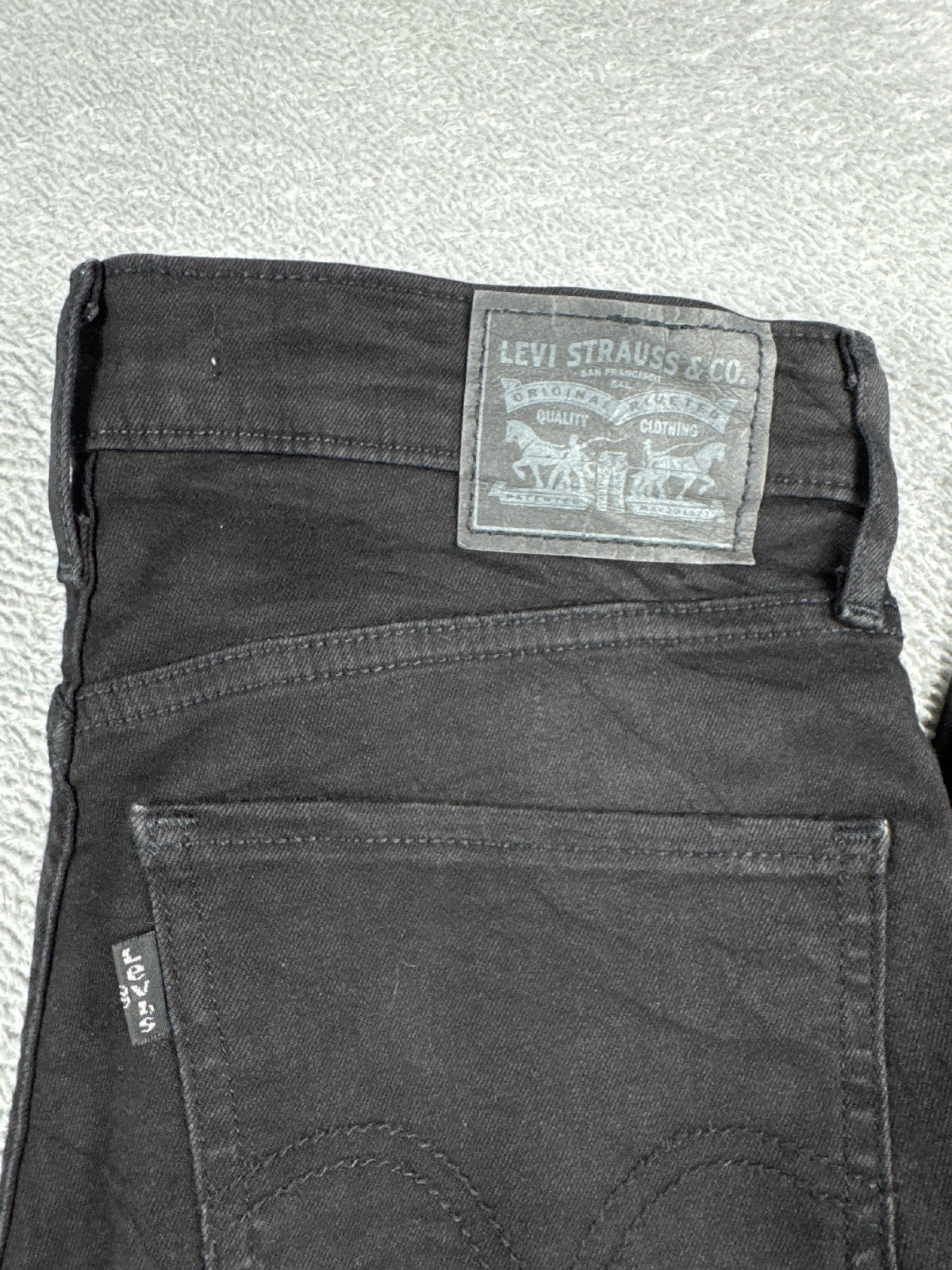 Levi's Mile High Super Skinny Black Jeans W29