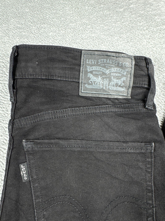 Levi's Mile High Super Skinny Black Jeans W29