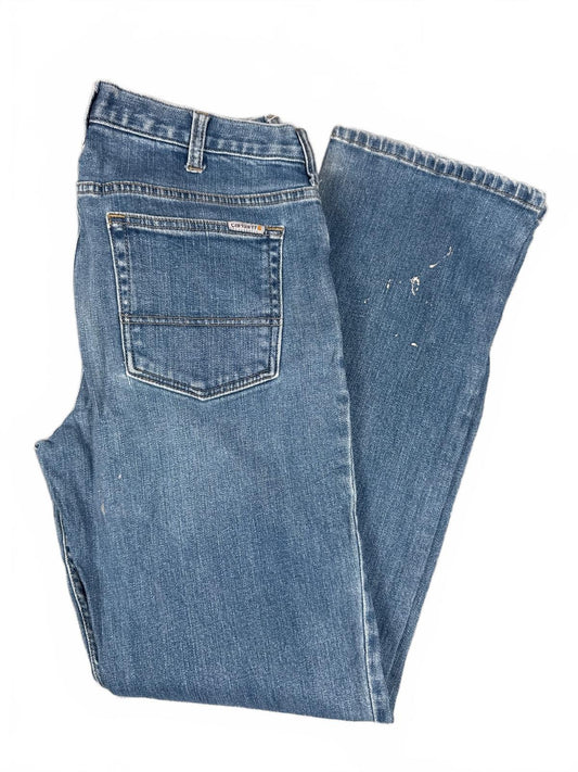 Carhartt Women's Blue Denim Jeans Size 8 Regular OriginalFit
