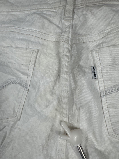 Levi's White Denim Bermuda Shorts W30 (approx)