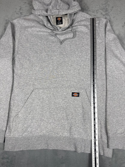 Vintage Dickies Grey Hoodie Sweatshirt Size LT