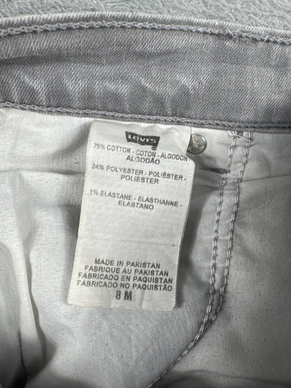 Levi's 550 Relaxed Tapered Grey Jeans Size 8M