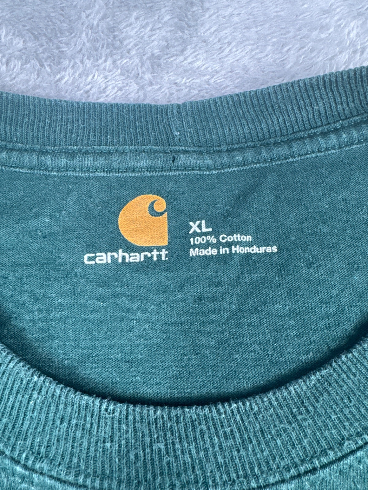 Carhartt Long Sleeve Dark Green T-Shirt Size XL