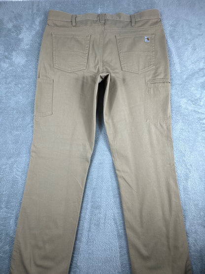 Carhartt Original Fit Work Pants Cat 2 in Khaki Size 16T