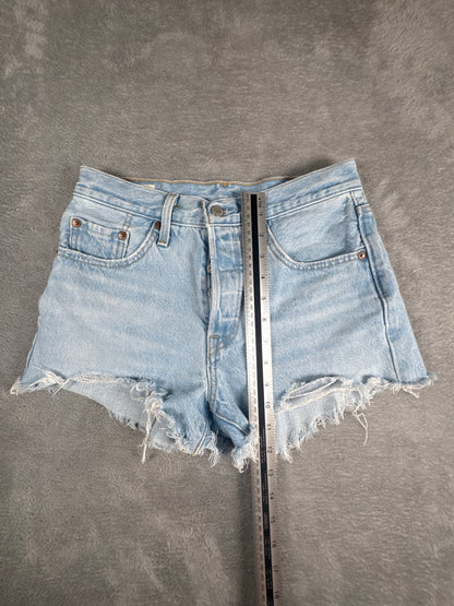 Levi's Premium 501 Light Blue Denim Shorts W25
