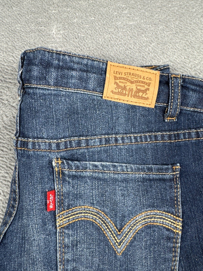 Levi's 711 Skinny Blue Denim Jeans Size 14 Regular