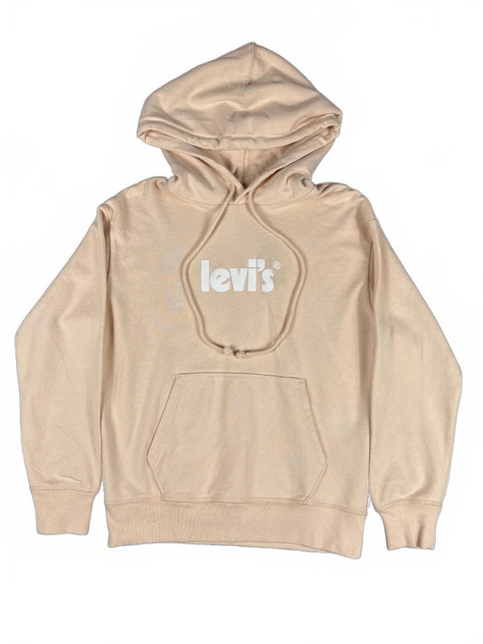 Vintage Levi's Beige Peach Hoodie Sweatshirt XXS