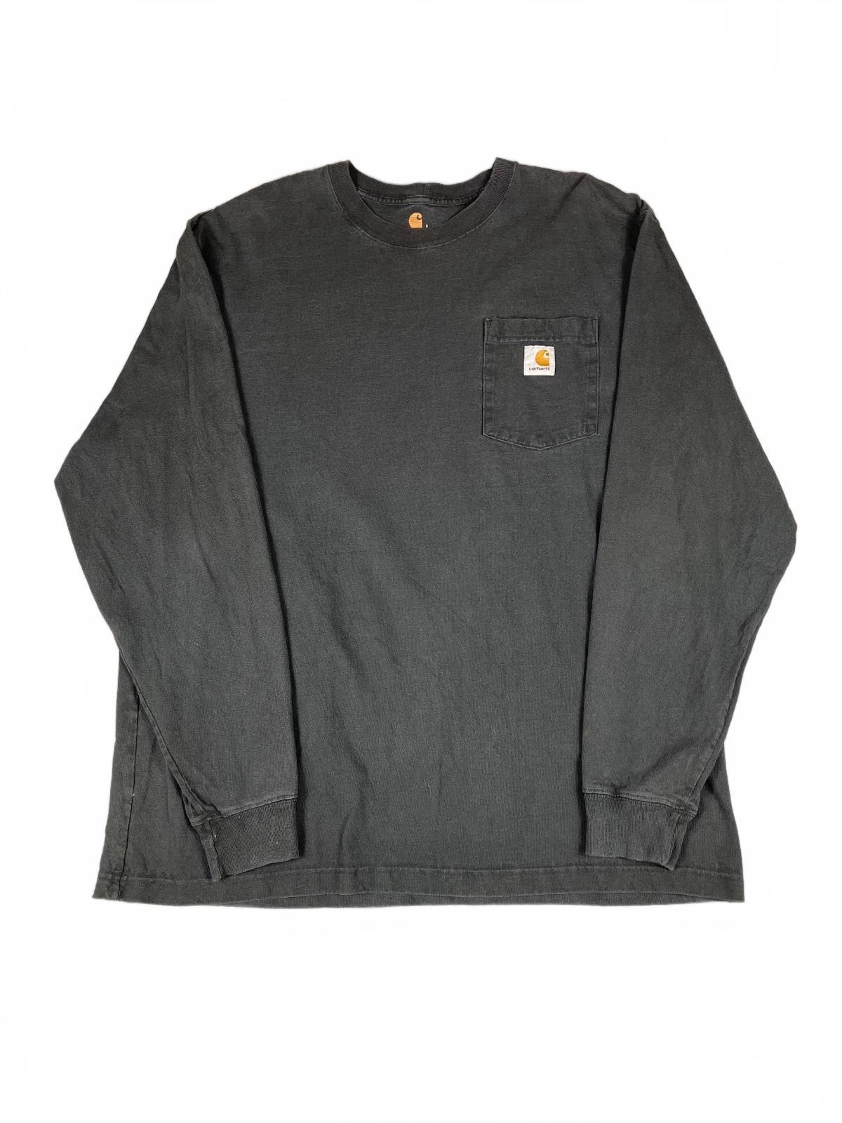 Carhartt Original Fit Long Sleeve Pocket T-Shirt in Black, L