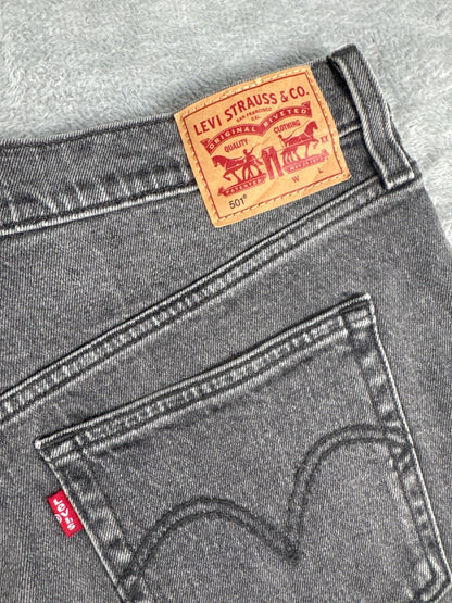 Levi's 501 Grey Denim Cutoff Shorts W31