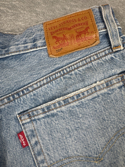 Levi's 501 Distressed Denim Shorts W25