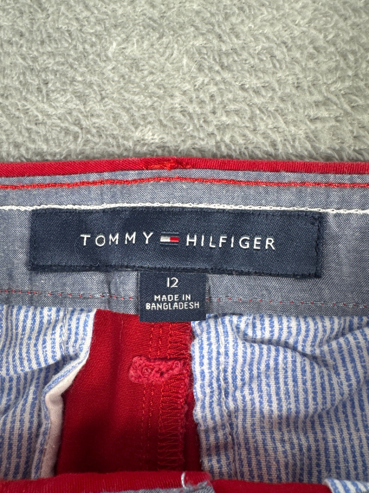 Tommy Hilfiger Women’s Red Chino Trousers Size 12
