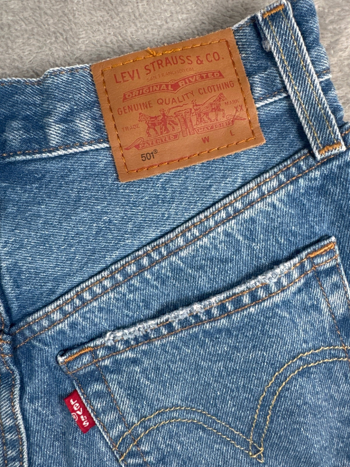 Levi's 501 Premium Distressed Denim Shorts W23