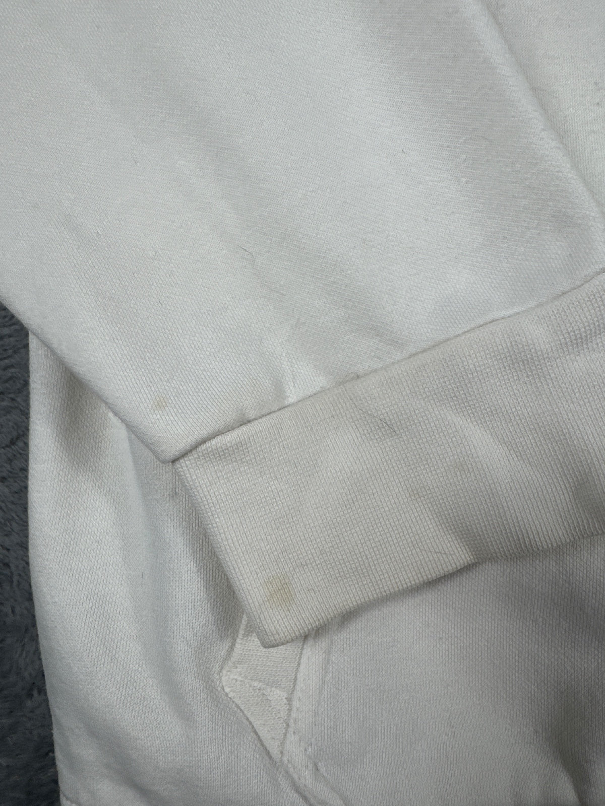 Puma White Hooded Zip-Up Sweatshirt Size L