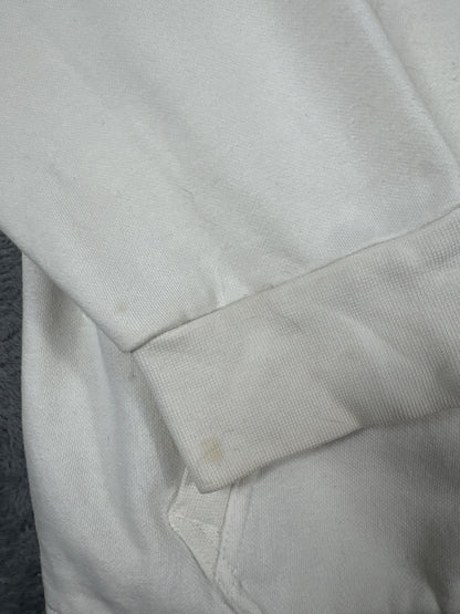 Puma White Hooded Zip-Up Sweatshirt Size L