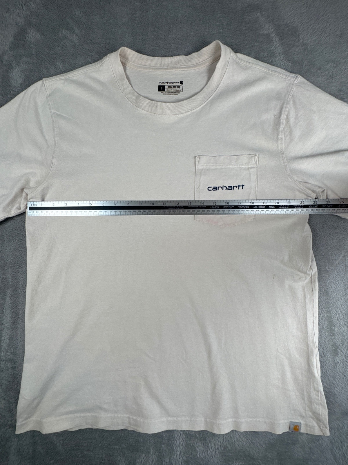 Carhartt Relaxed Fit White Pocket T-Shirt Size L