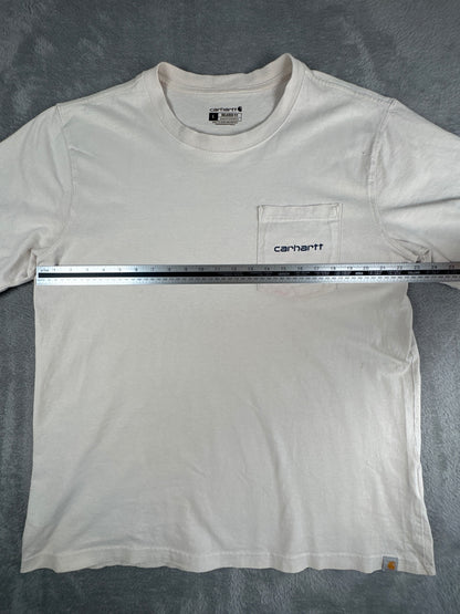 Carhartt Relaxed Fit White Pocket T-Shirt Size L