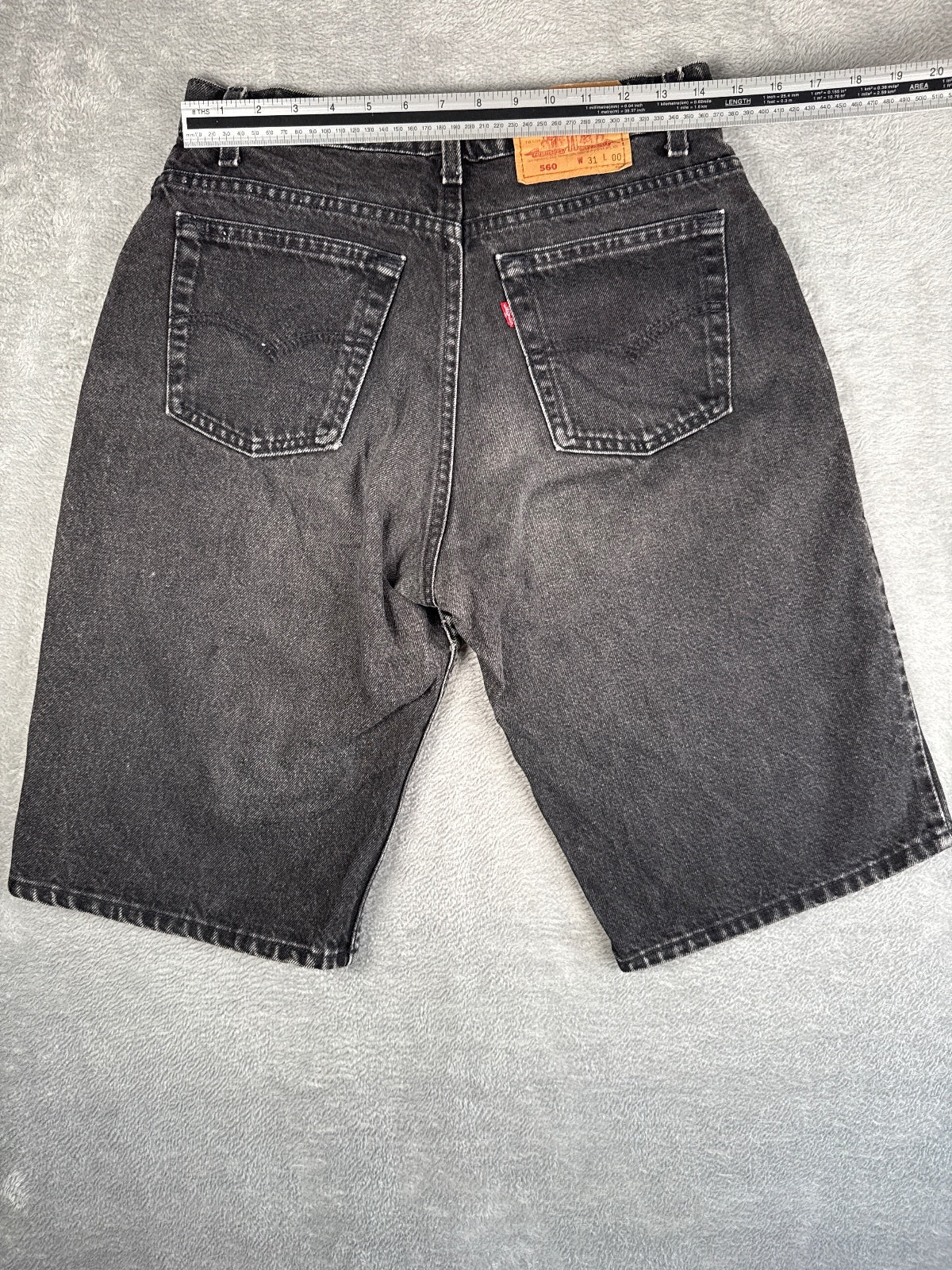RARE Vintage Classic Levi's 560 Black Denim Shorts W31