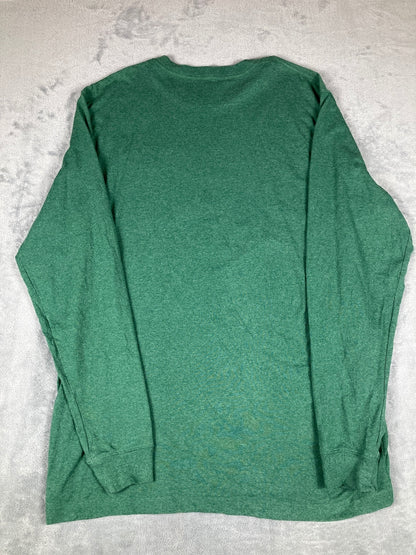 Carhartt Loose Fit Long Sleeve Green Pocket T-Shirt Size L