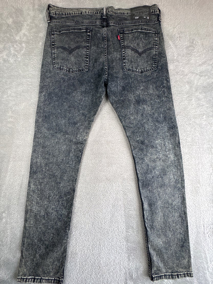 Levi's 510 Black Acid Wash Skinny Jeans W36 L32