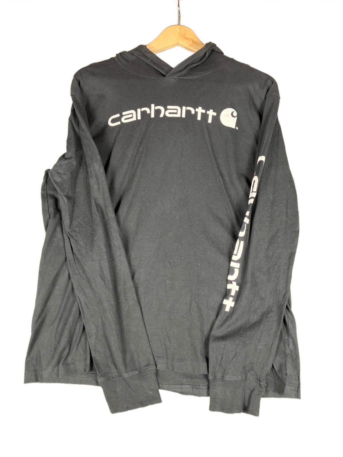 Carhartt Black Long Sleeve Hooded T-Shirt XL