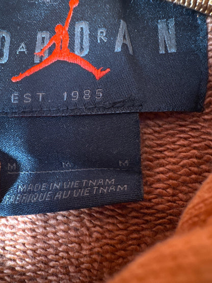 Jordan Orange Hoodie Sweatshirt with Front Pocket and Draws