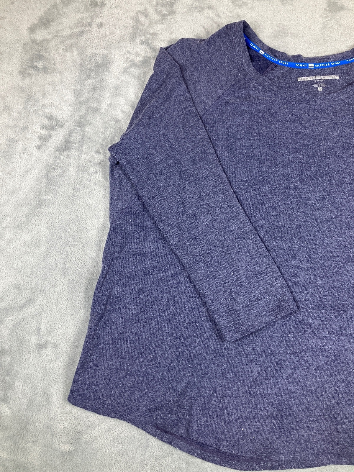 Tommy Hilfiger Sport Navy Blue Long Sleeve Top Size XL