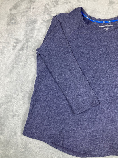 Tommy Hilfiger Sport Navy Blue Long Sleeve Top Size XL