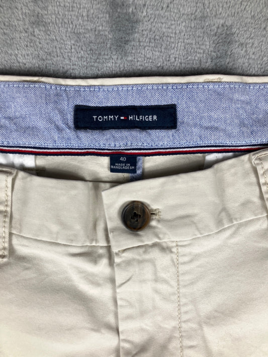 Tommy Hilfiger Classic Fit Beige Cotton Shorts Size 40