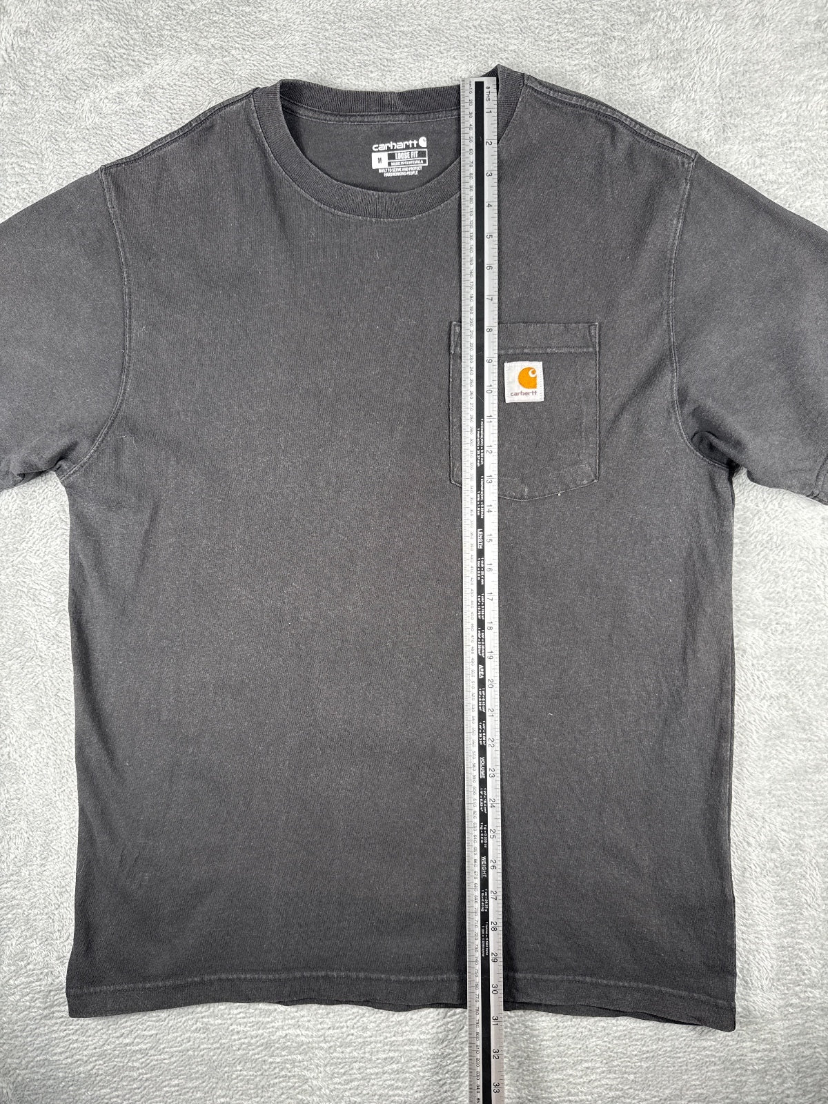 Carhartt Loose Fit Black Pocket T-Shirt Size M