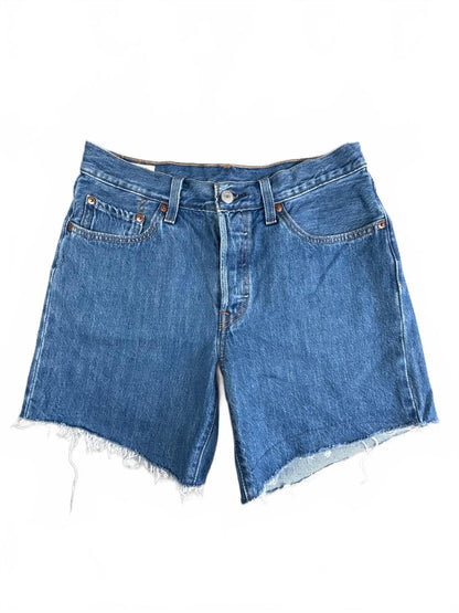 Levi's Premium Capital E 501 Blue Denim Cut-Off Shorts W27
