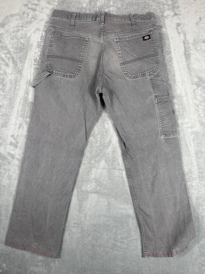 Dickies Grey Carpenter Work Trousers with Utility Pocket W32