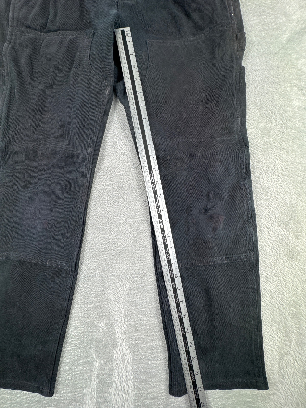 Carhartt Women’s Straight Fit Black Work Trousers Size 8R