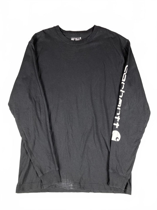 Carhartt Loose Fit Black Long Sleeve T-Shirt Size Small