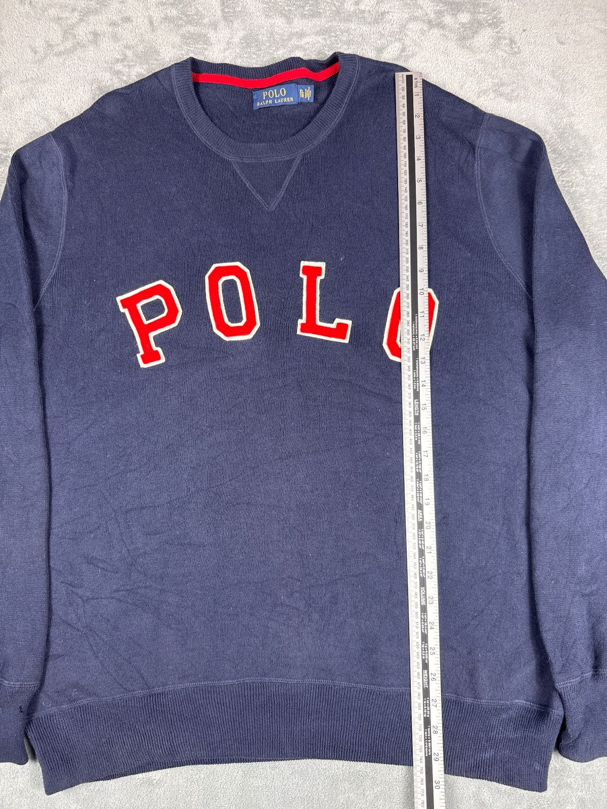 Vintage Polo Ralph Lauren Navy Blue Crewneck Sweatshirt - XL