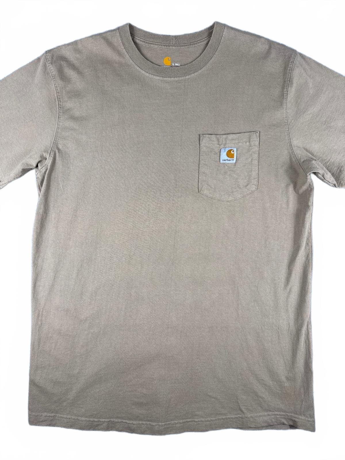 Carhartt Original Fit Tall Large Brown Pocket T-Shirt Large