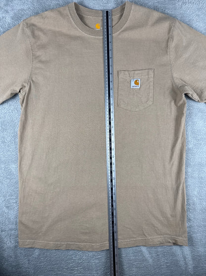 Carhartt Original Fit Tall Large Brown Pocket T-Shirt Large