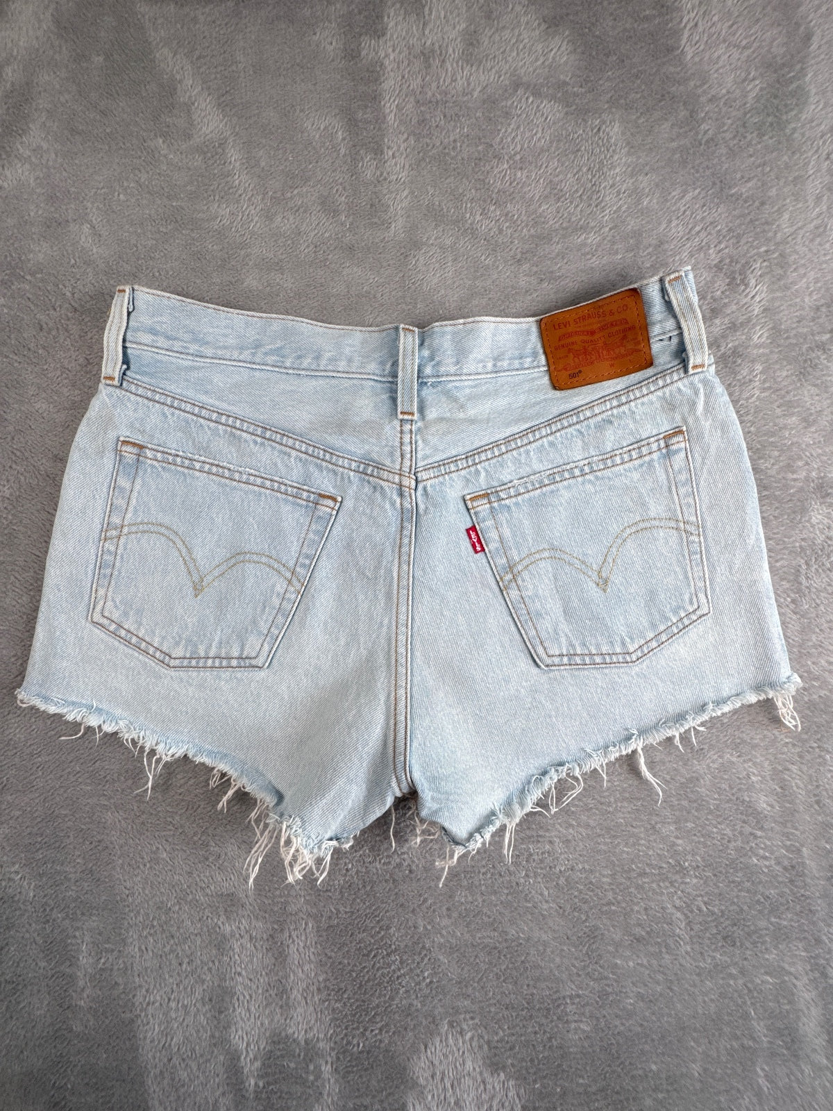 Levi's Premium Capital E 501 Light Blue Denim Shorts W29