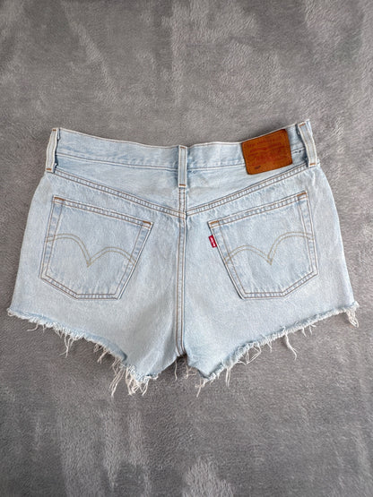 Levi's Premium Capital E 501 Light Blue Denim Shorts W29