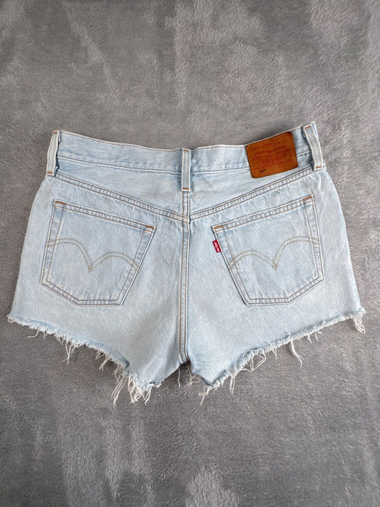 Levi's Premium Capital E 501 Light Blue Denim Shorts W29