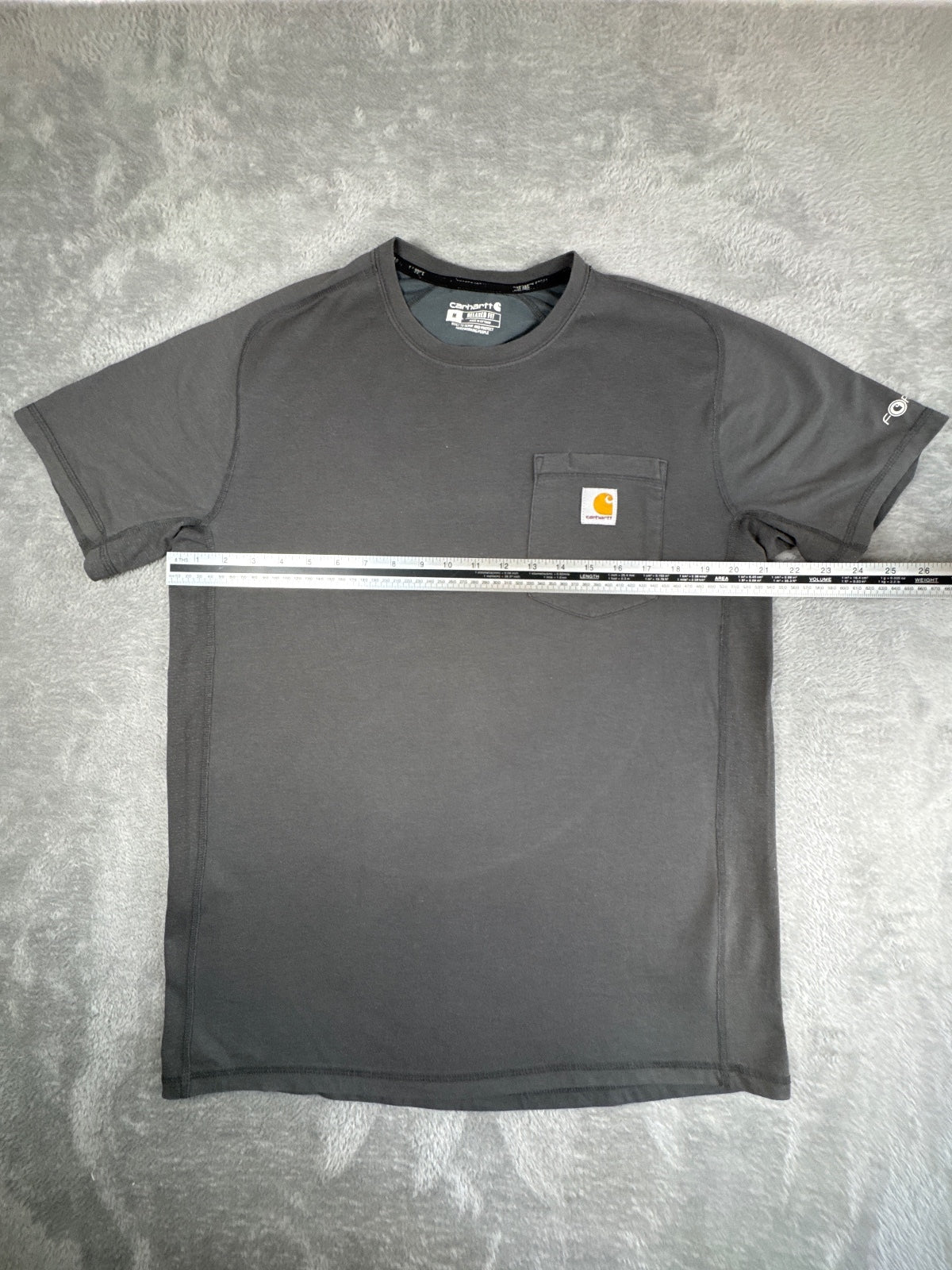 Carhartt Force Relaxed Fit Grey T-Shirt Size Medium