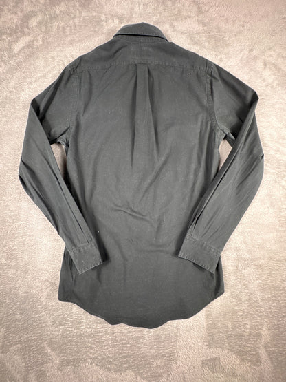 Ralph Lauren Slim Fit Black Button-Down Shirt Size S
