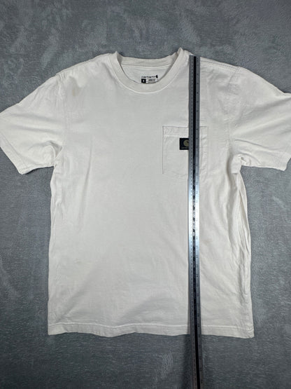Carhartt Men's Loose Fit White Cotton T-Shirt Size M