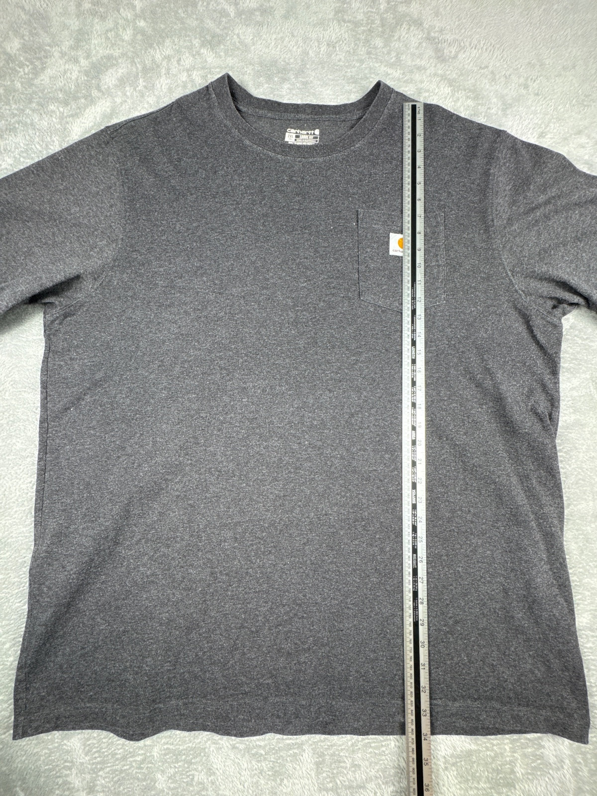 Carhartt Men's Tall Loose Fit Grey Pocket T-Shirt Size XXL