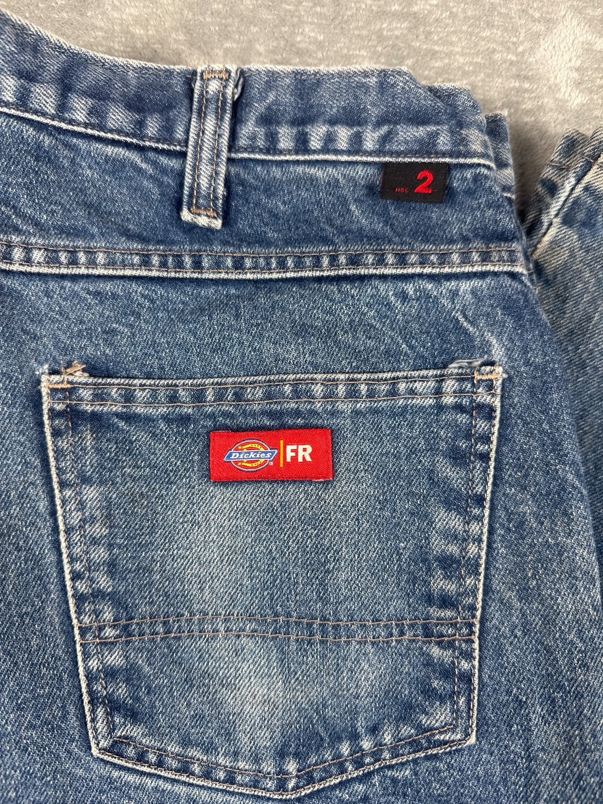 Dickies Fire Resistant Blue Denim Work Jeans W38