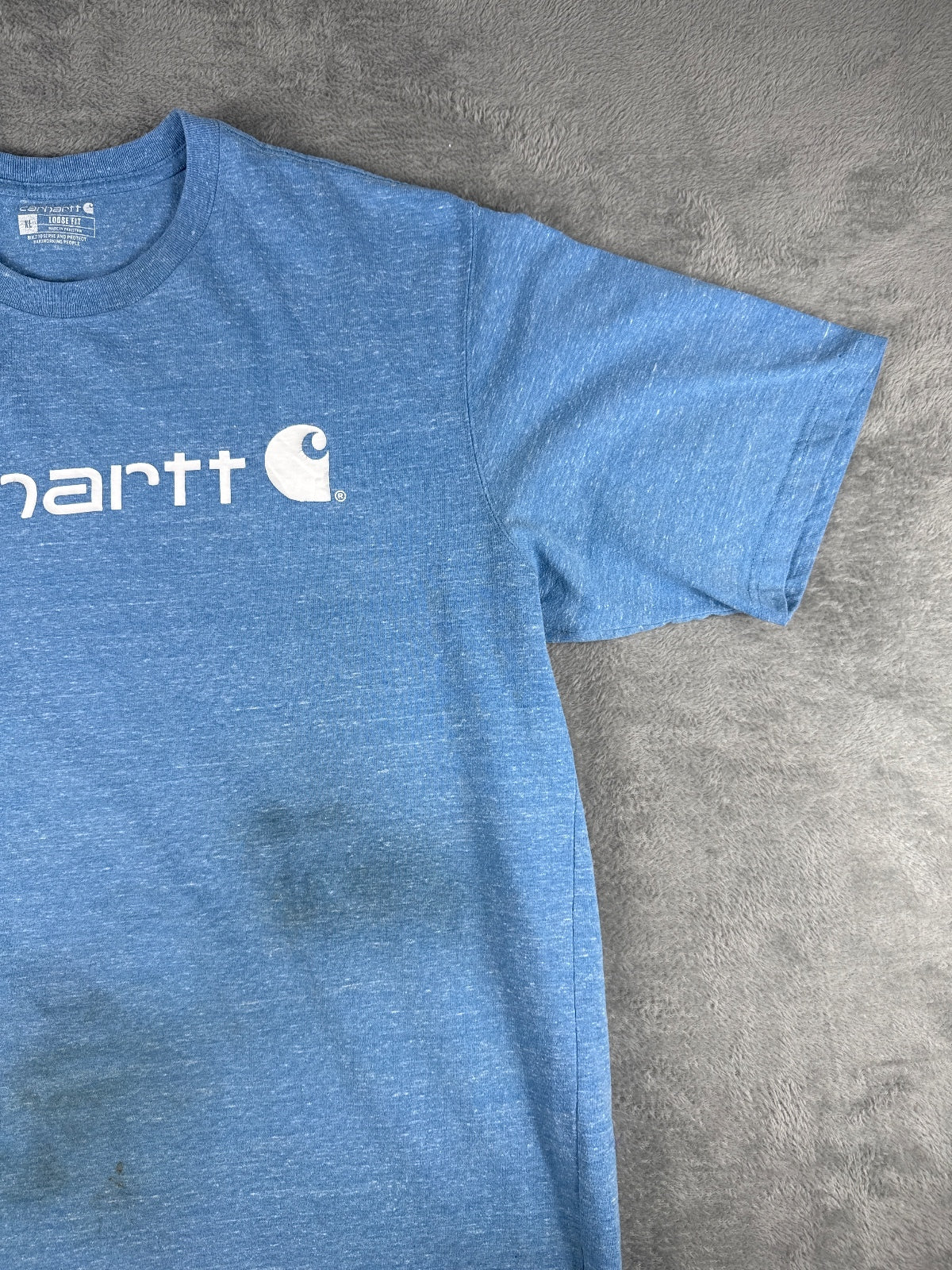 Carhartt Loose Fit Blue T-Shirt XL(Broken)