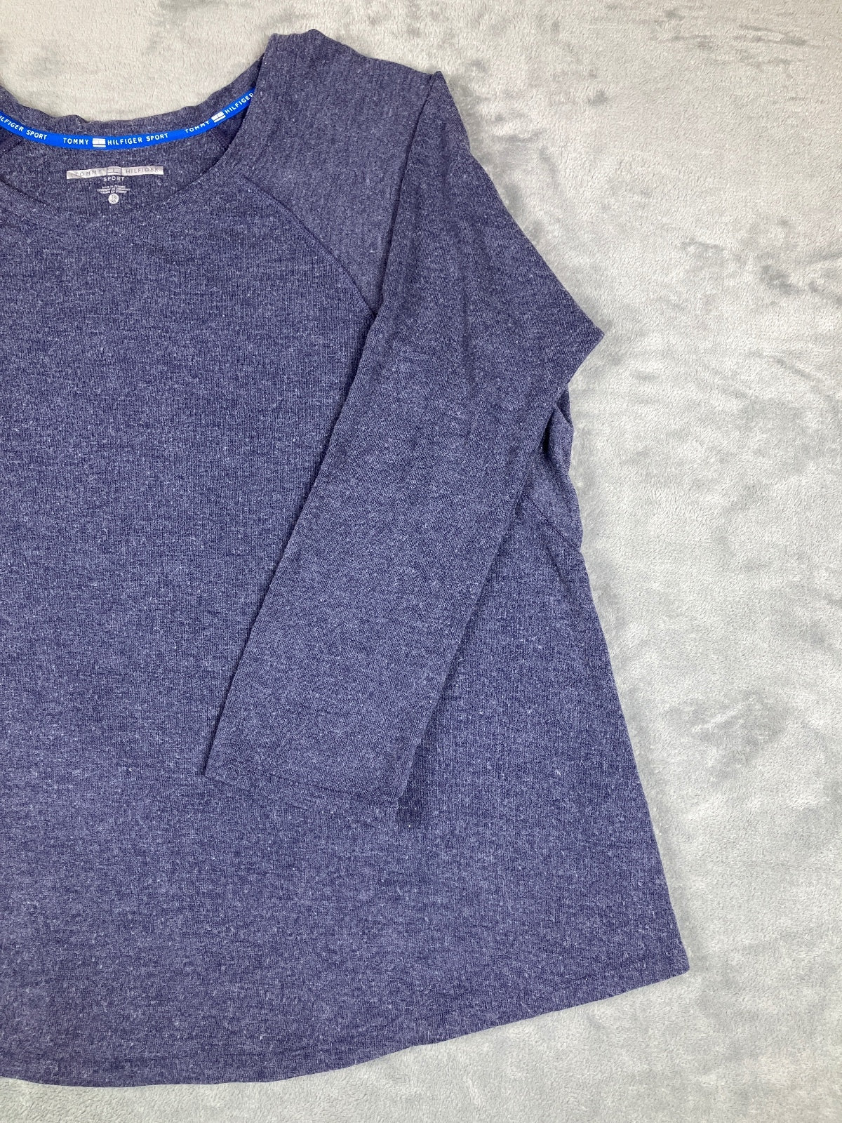 Tommy Hilfiger Sport Navy Blue Long Sleeve Top Size XL