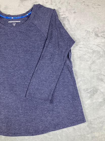 Tommy Hilfiger Sport Navy Blue Long Sleeve Top Size XL