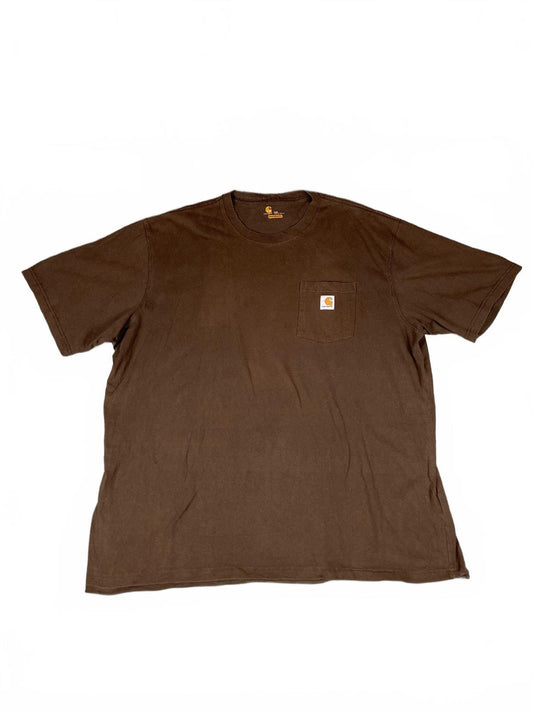 Carhartt Original Fit Brown Pocket T-Shirt Size 2XL