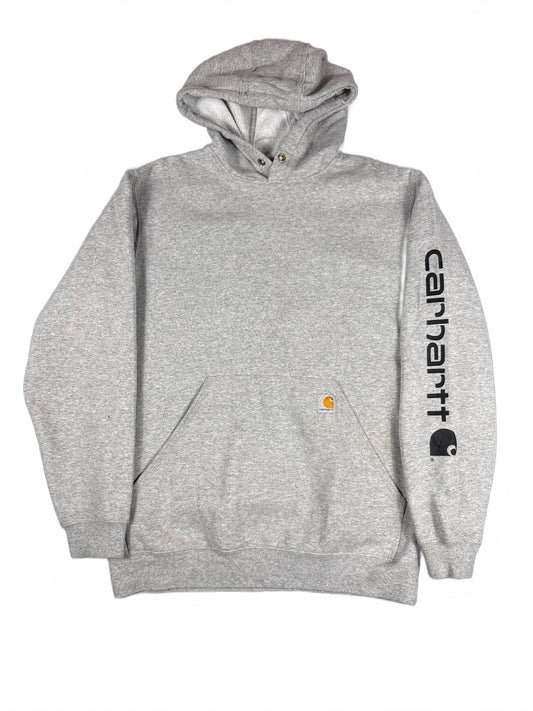 Carhartt Medium Grey Loose Fit Hoodie Sweatshirt Made in MX